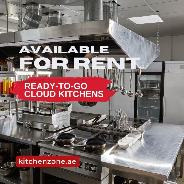 Cloud kitchens in Dubai fully equipped and ready for rent.