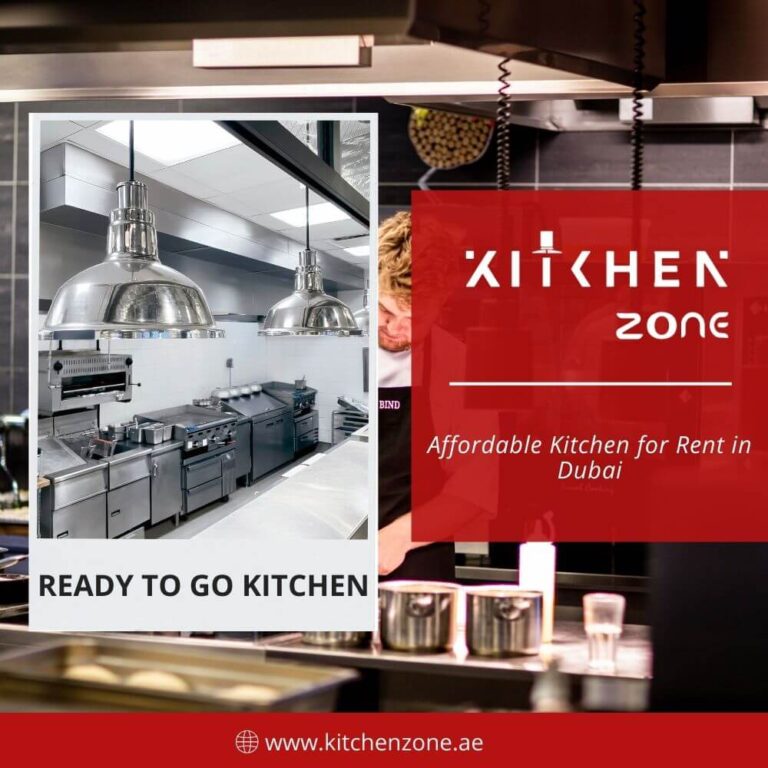 Modern commercial kitchen for rent Dubai – fully equipped and ready-to-go by Kitchen Zone.